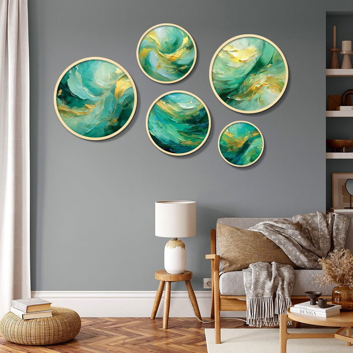 Wallity Yats-50 Conjunto de 5 Cuadros Decorativos Multicolor Wallity Yats-50 Conjunto de 5 Cuadros Decorativos Multicolor
